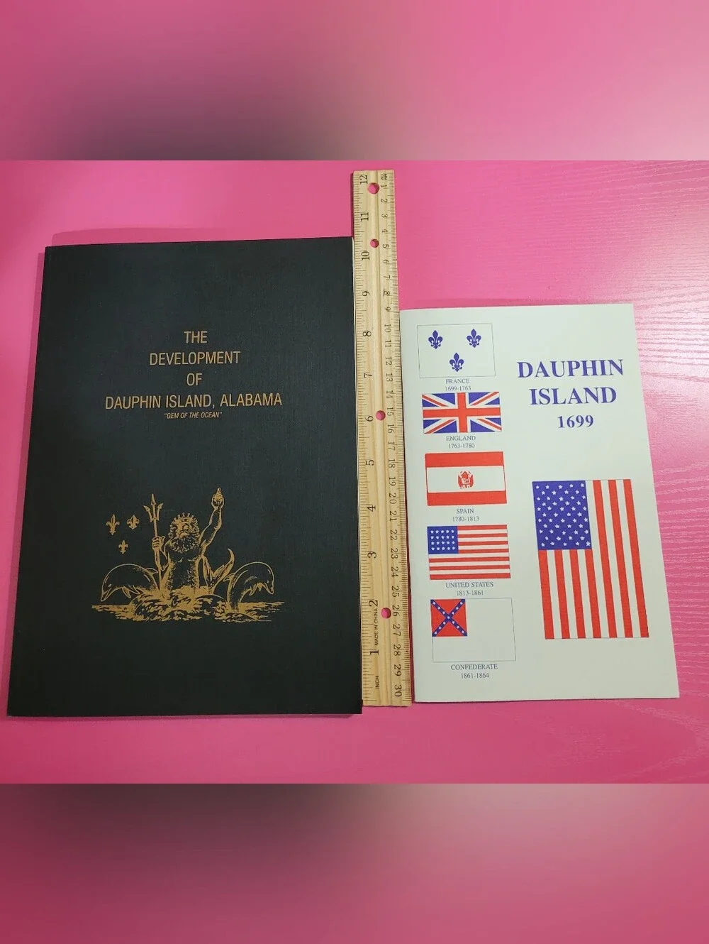 Bundle 2 Books Development of Dauphin Island, Alabama Dauphin Island 1699 (1646)